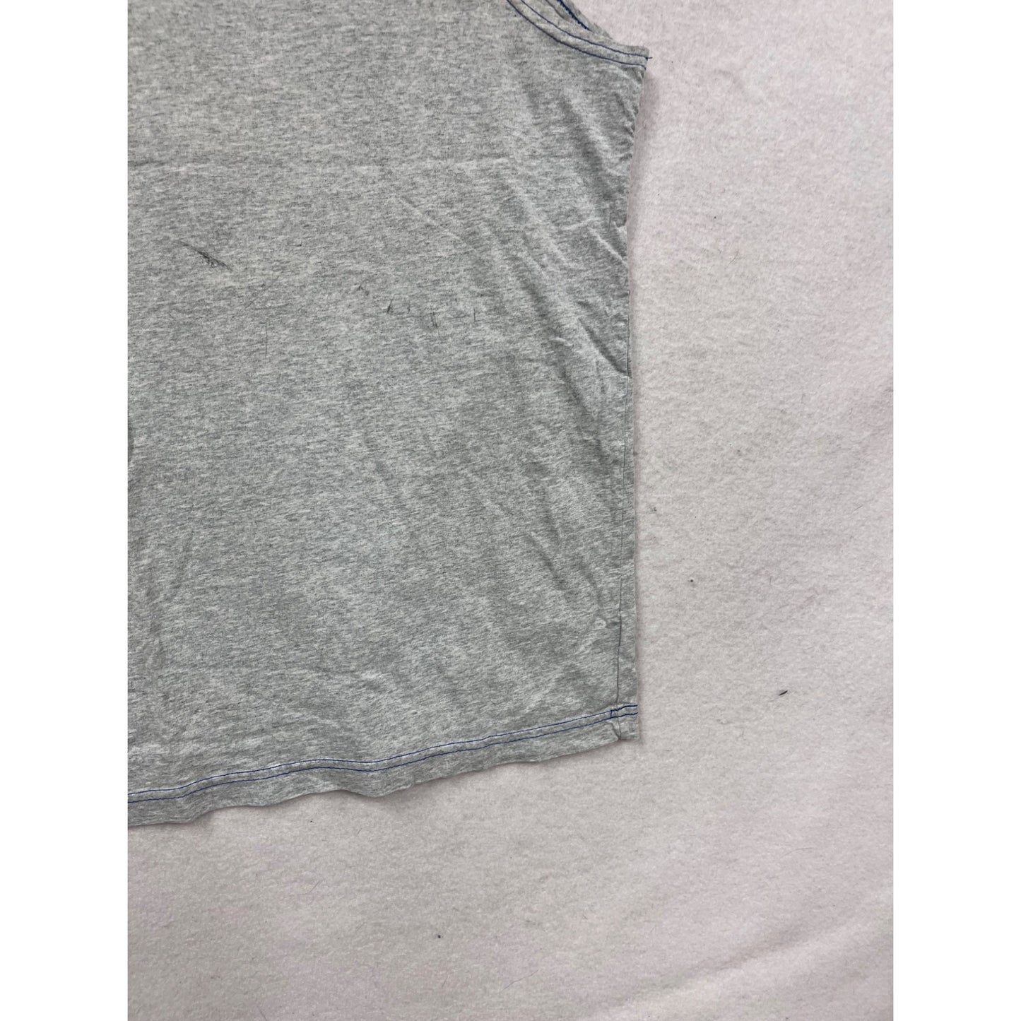 No Boundaries XL Gray & Blue Sleeveless Tee #609A