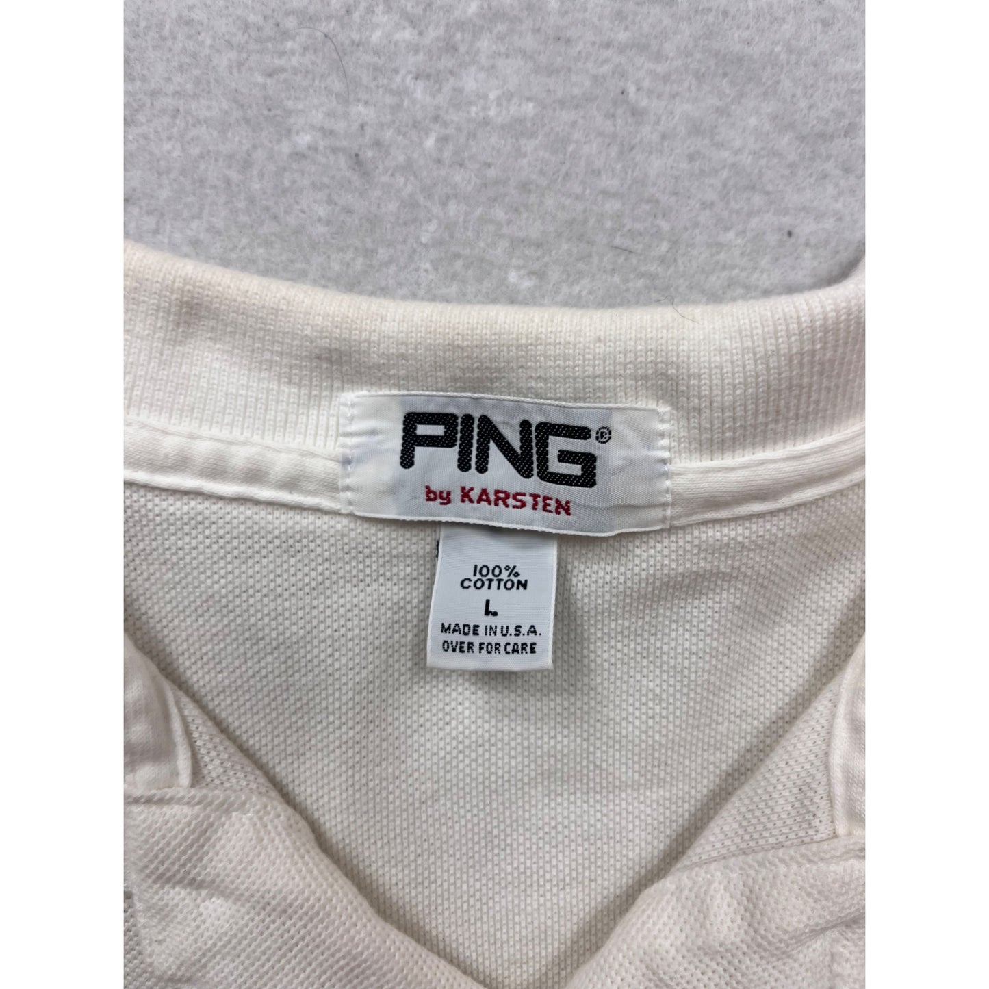 Ping By Karsten Craft-Zavickas Golf School Polo Shirt Size L #470A