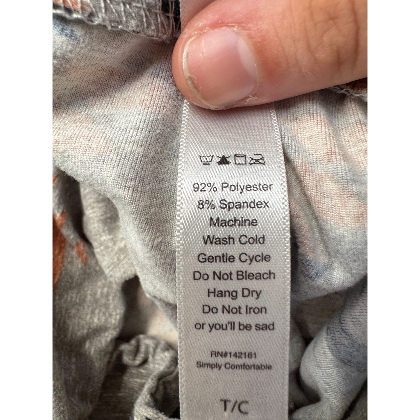 LuLaRoe Tall and Curvy Aztec Print Gray Leggings #9196