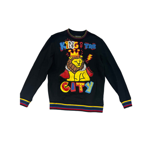 Reason Mens "King Of The City" Graphic Sweatshirt Size L #8892