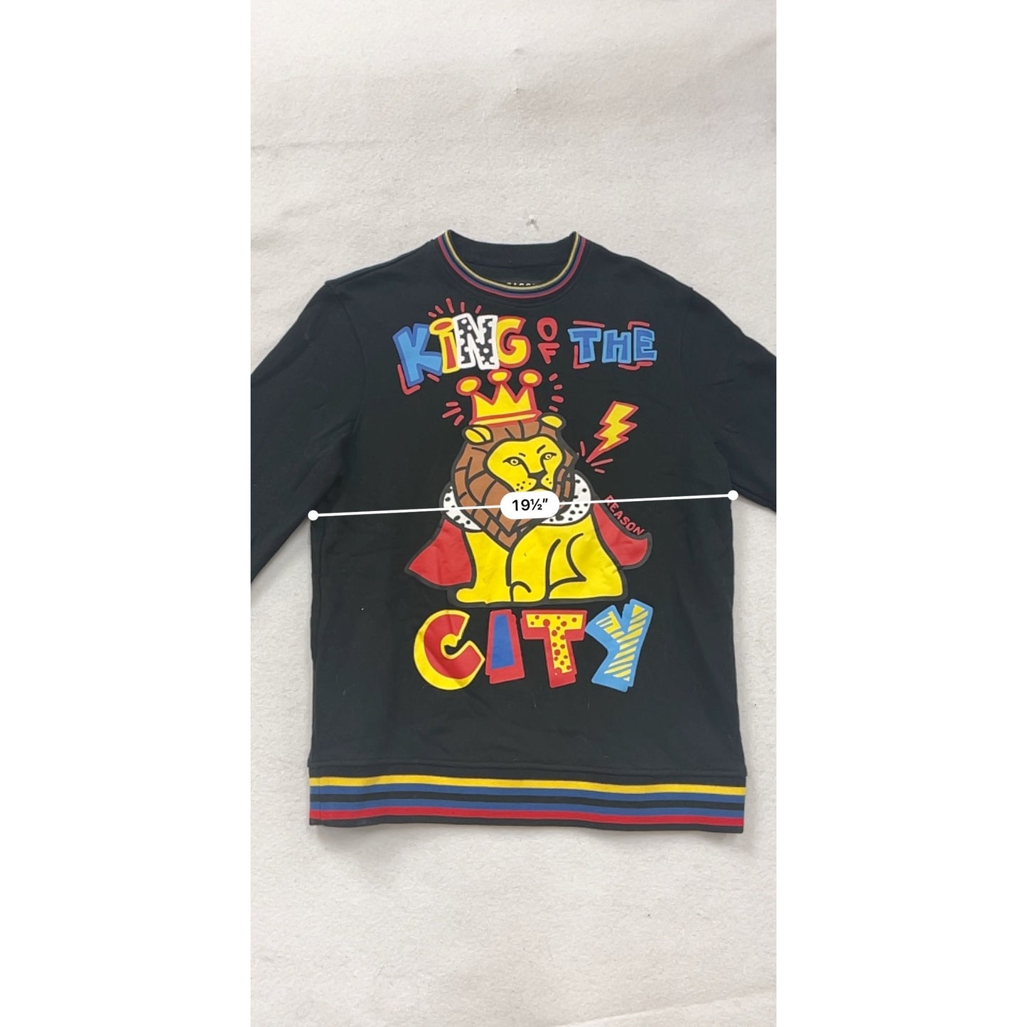 Reason Mens "King Of The City" Graphic Sweatshirt Size L #8892