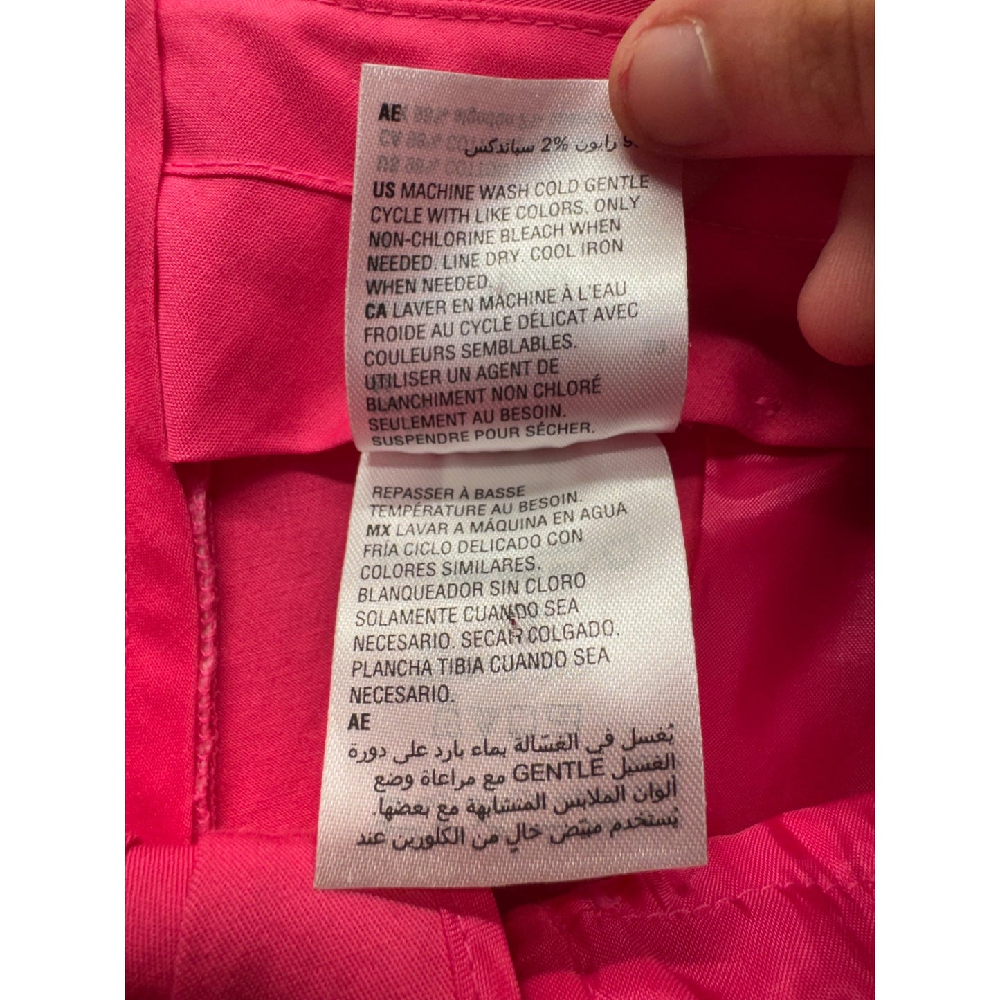 INC Slim Fit Pink Pants 29 US Cotton/Spandex Blend Made In Indonesia #161B