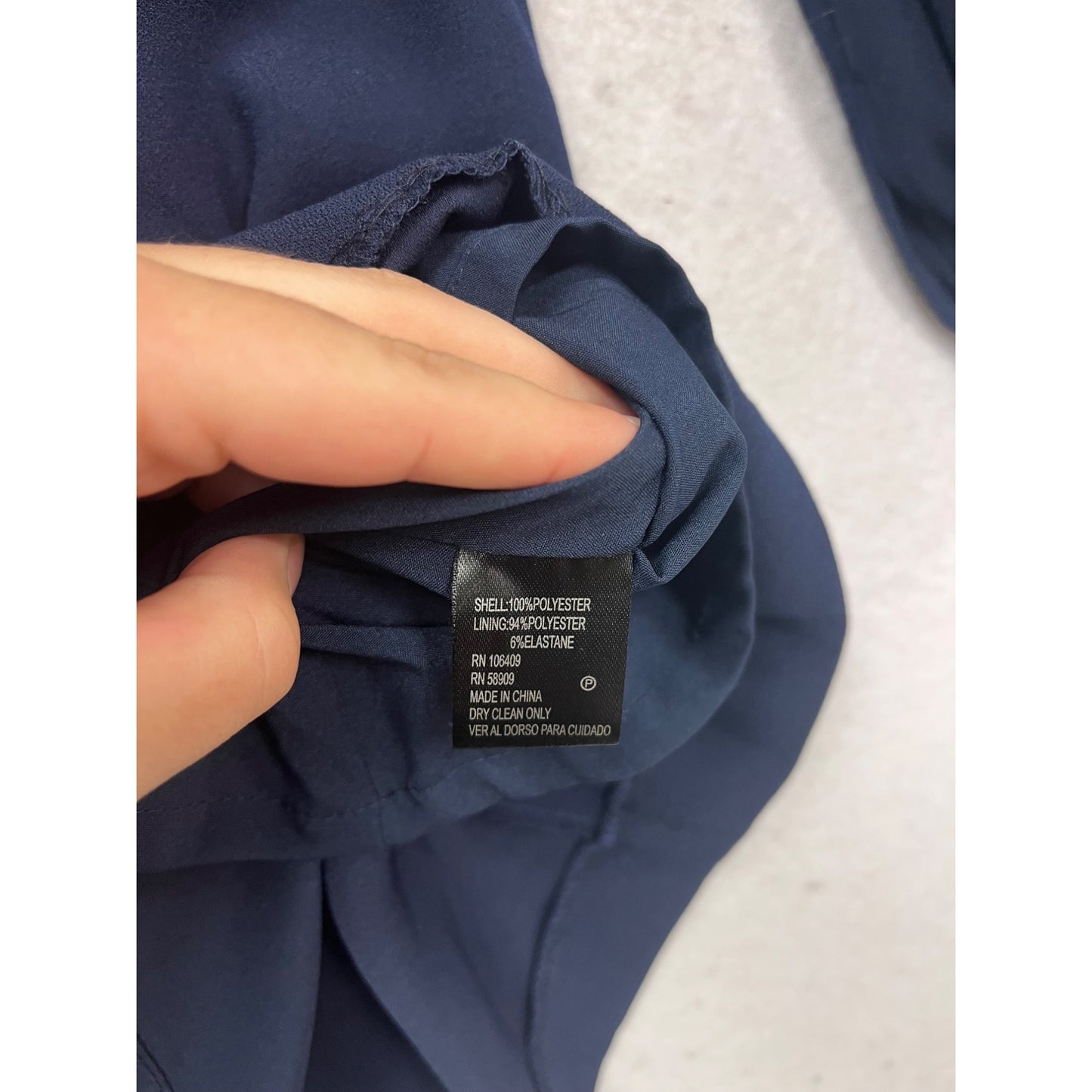 Gianni Bini Navy Blue Long Sleeve Dress XS #454A