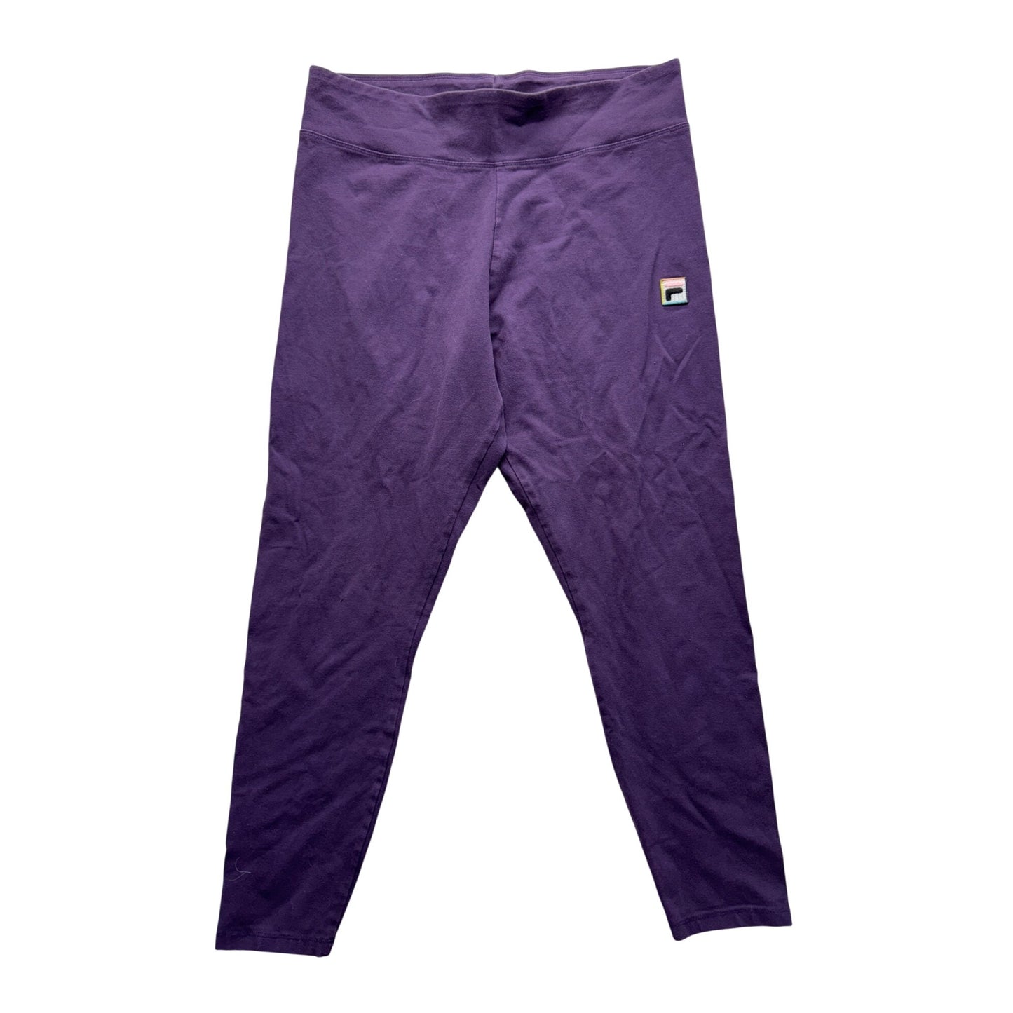 Fila Purple Leggings XL High-Waisted Stretch Activewear 23B
