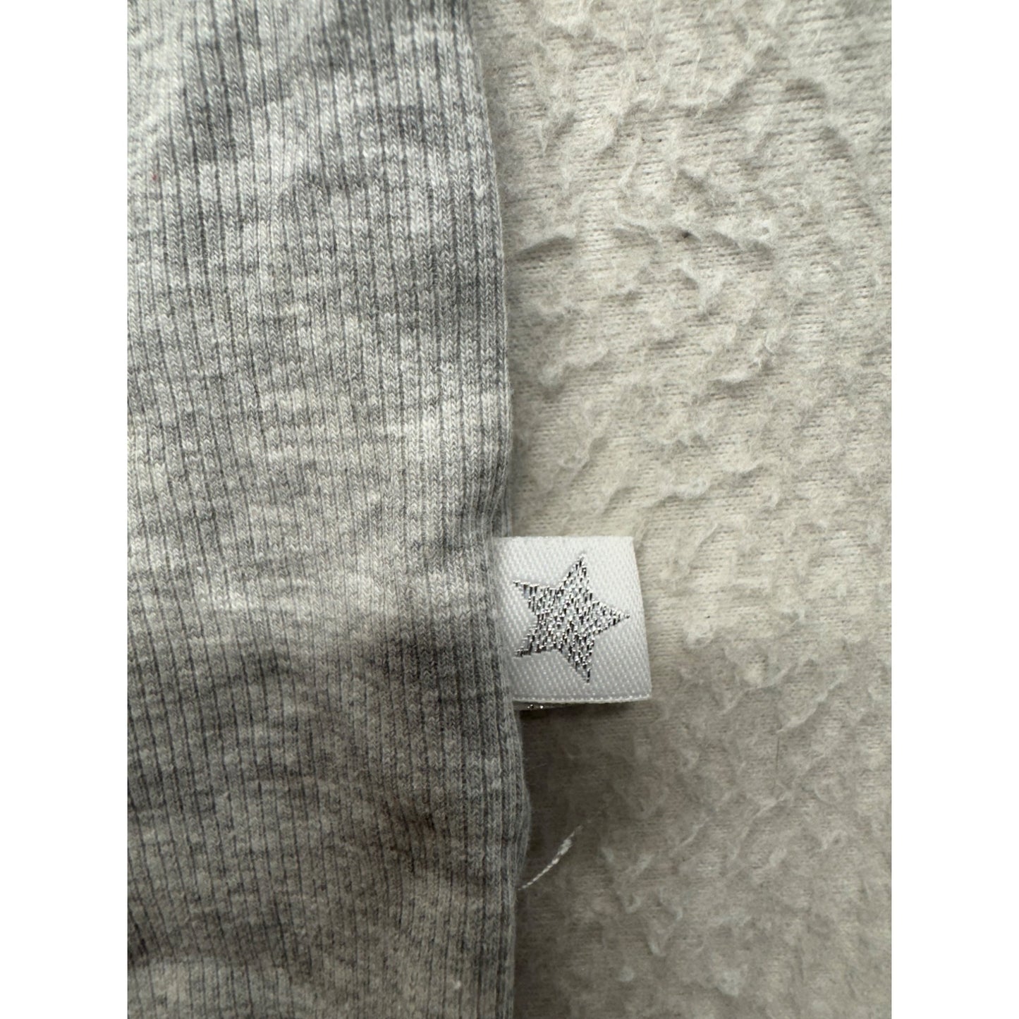 Little Joy Gray Baby Onesie With Green Dinosaur Appliqué Short Sleeves #9209