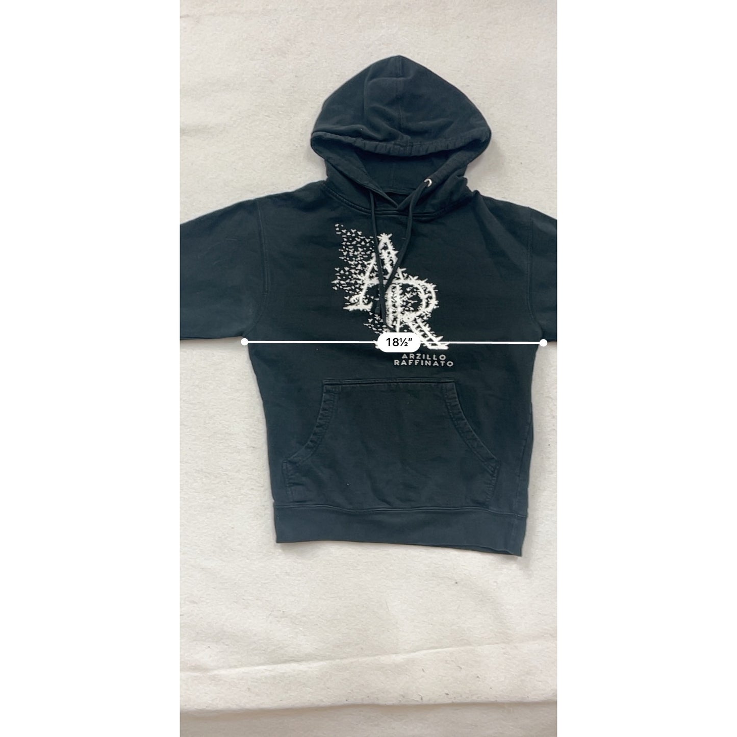 Arzillo Raffinato Black Pullover Hoodie With Logo #8732