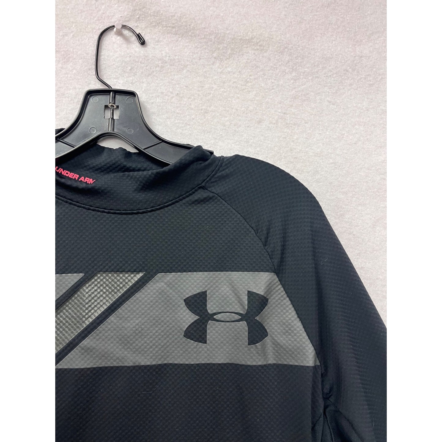 Under Armour Mens ColdGear Long Sleeve Fitted Shirt M Black #8315