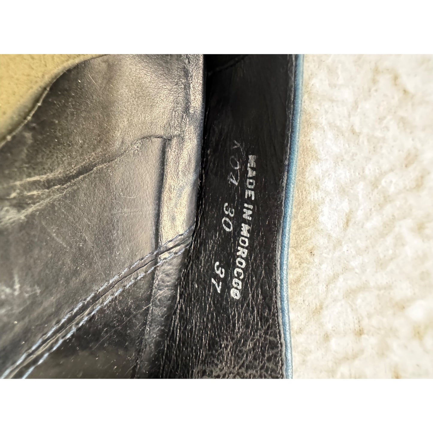 Dansko Blue Leather Lace-Up Shoes #9016