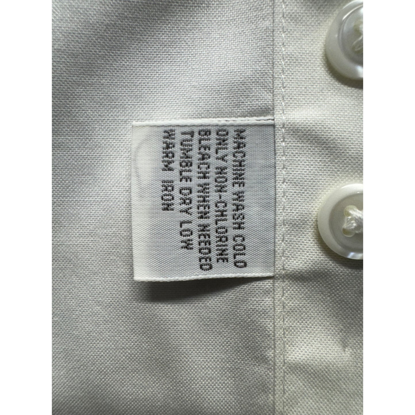 Orvis Mens Wrinkle-Free White Button-Down Long Sleeve Dress Shirt Size 6 #9543