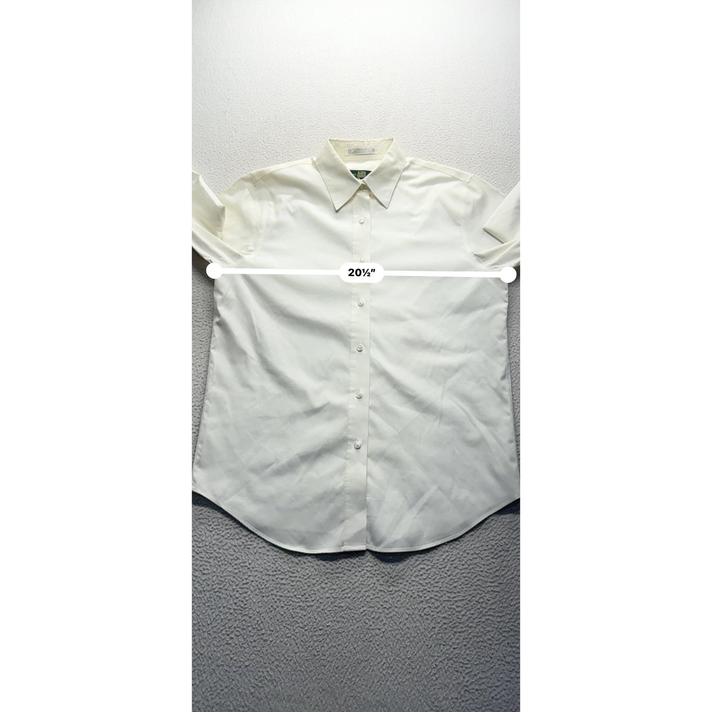 Orvis Mens Wrinkle-Free White Button-Down Long Sleeve Dress Shirt Size 6 #9543