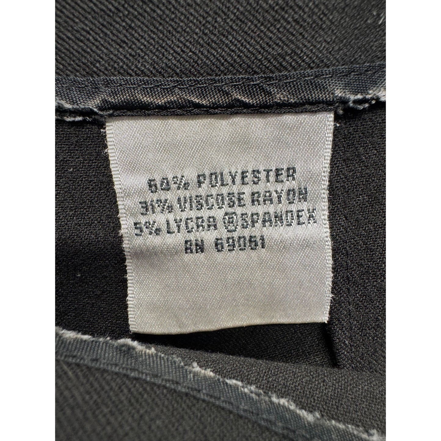 Talbots Black Stretch Trousers Size 10 Polyester Blend 459B