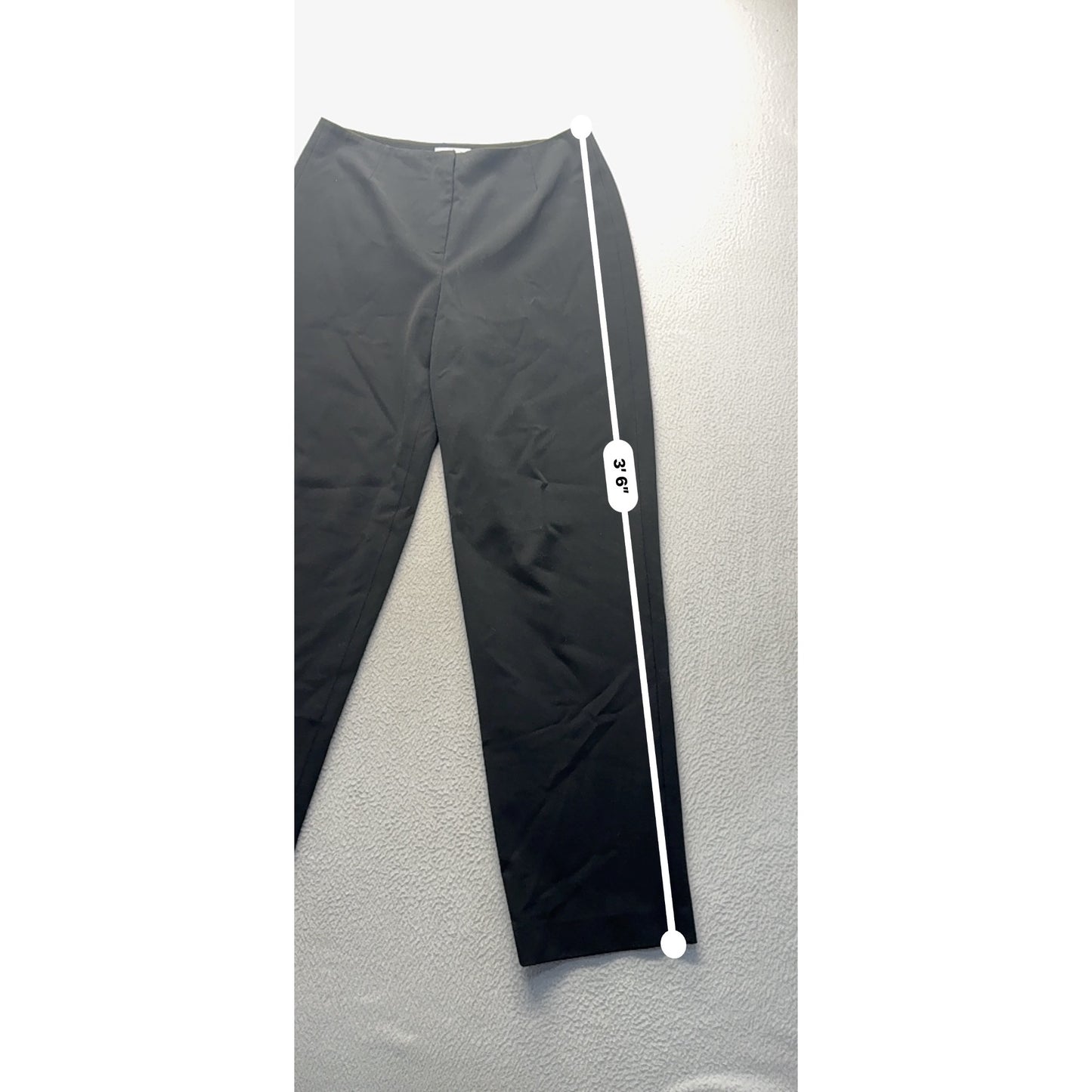 Talbots Black Stretch Trousers Size 10 Polyester Blend 459B