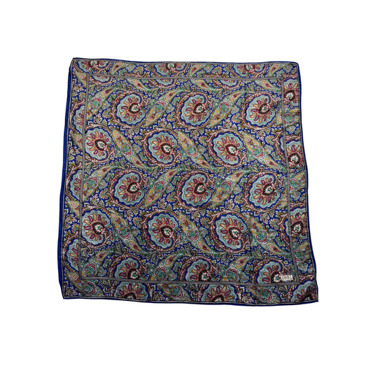 Club 7 Echo Paisley Print Square Scarf Multicolor Bohemian Style #46B
