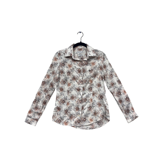 Dudalina 36 Long-Sleeve Floral Print Shirt #603A