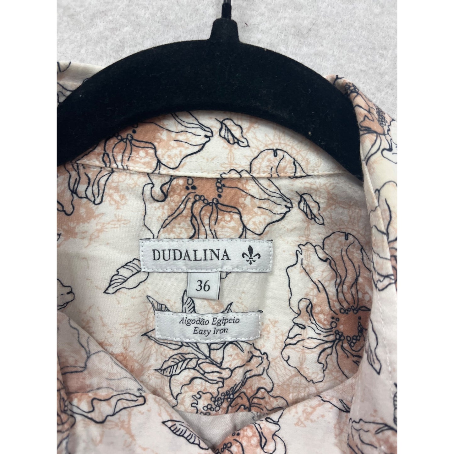 Dudalina 36 Long-Sleeve Floral Print Shirt #603A