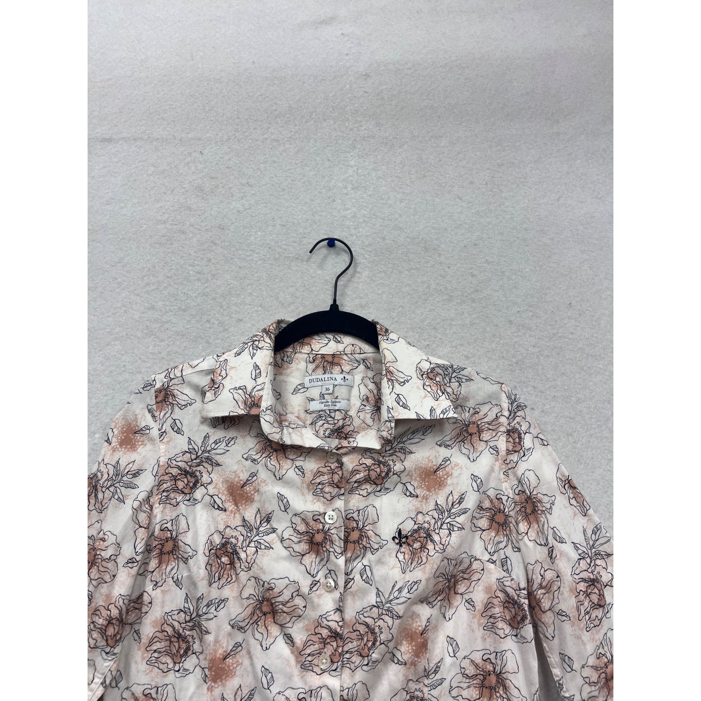 Dudalina 36 Long-Sleeve Floral Print Shirt #603A