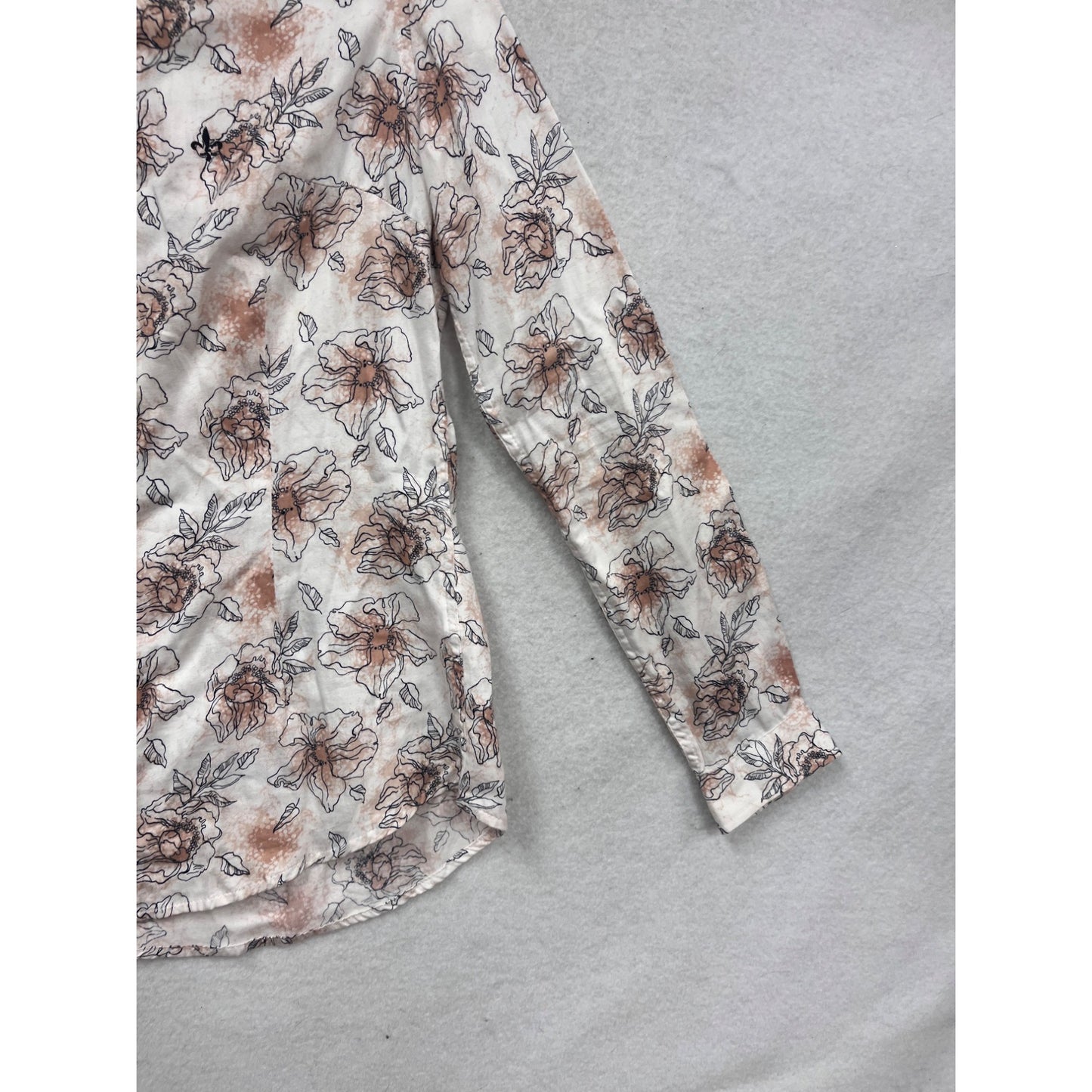 Dudalina 36 Long-Sleeve Floral Print Shirt #603A