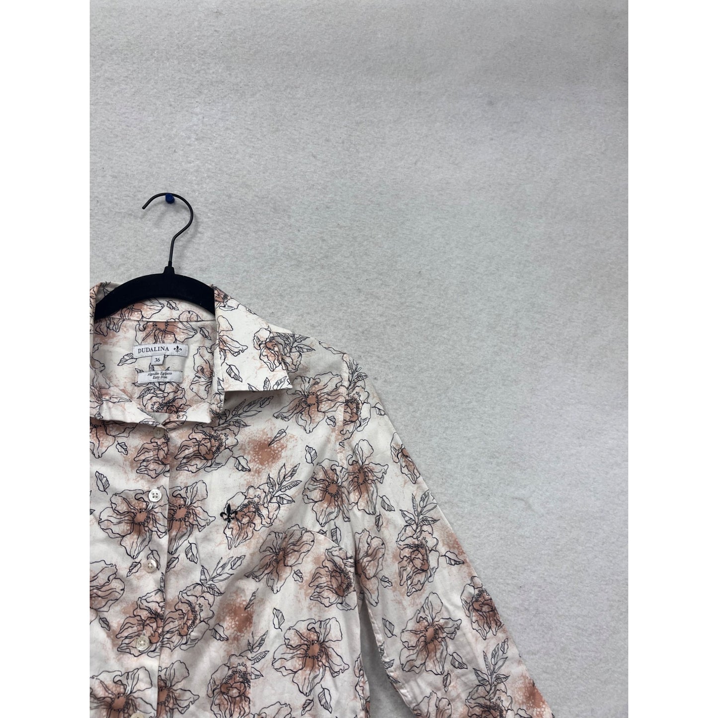 Dudalina 36 Long-Sleeve Floral Print Shirt #603A