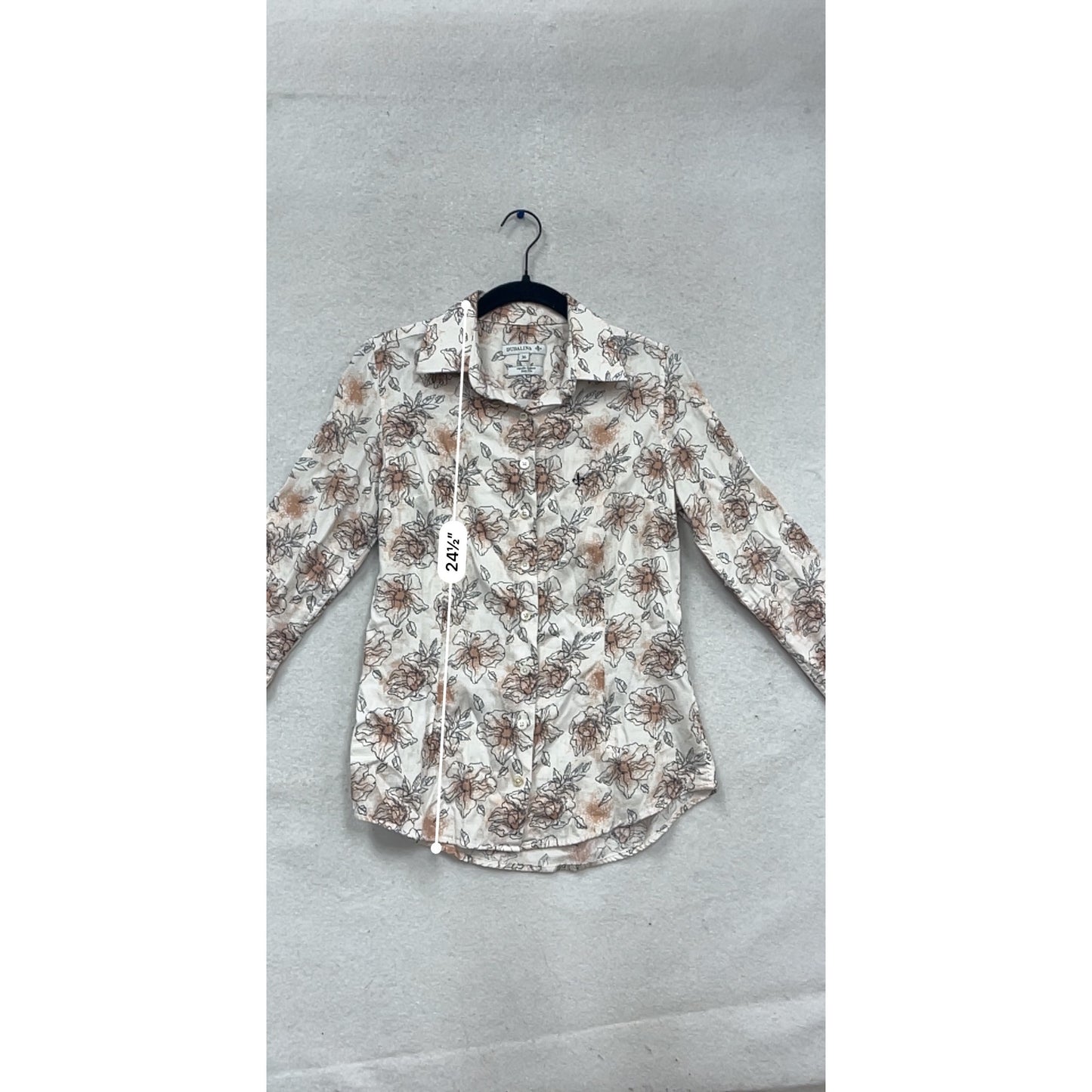 Dudalina 36 Long-Sleeve Floral Print Shirt #603A