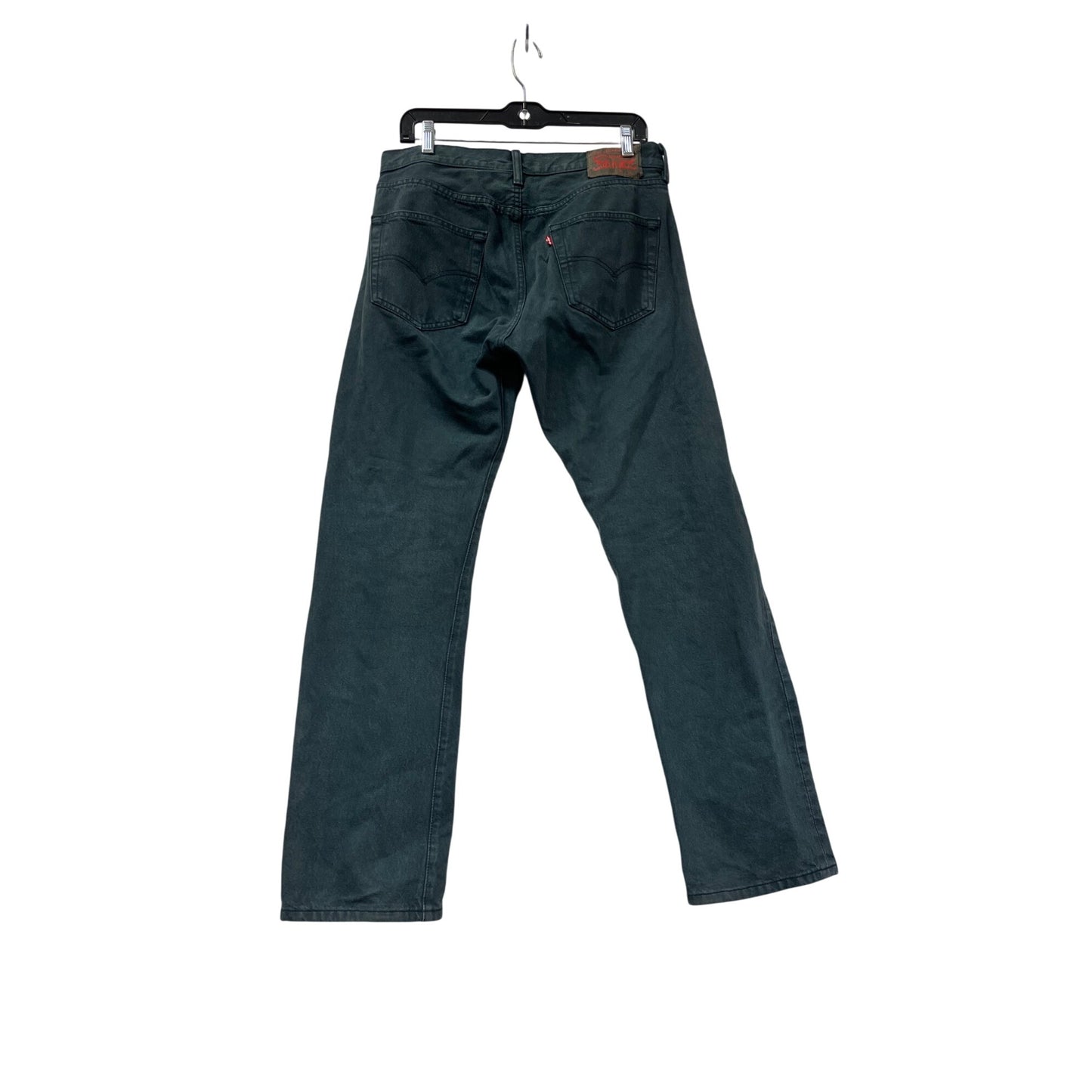 Levis W31 L30 Green Denim Jeans #734A