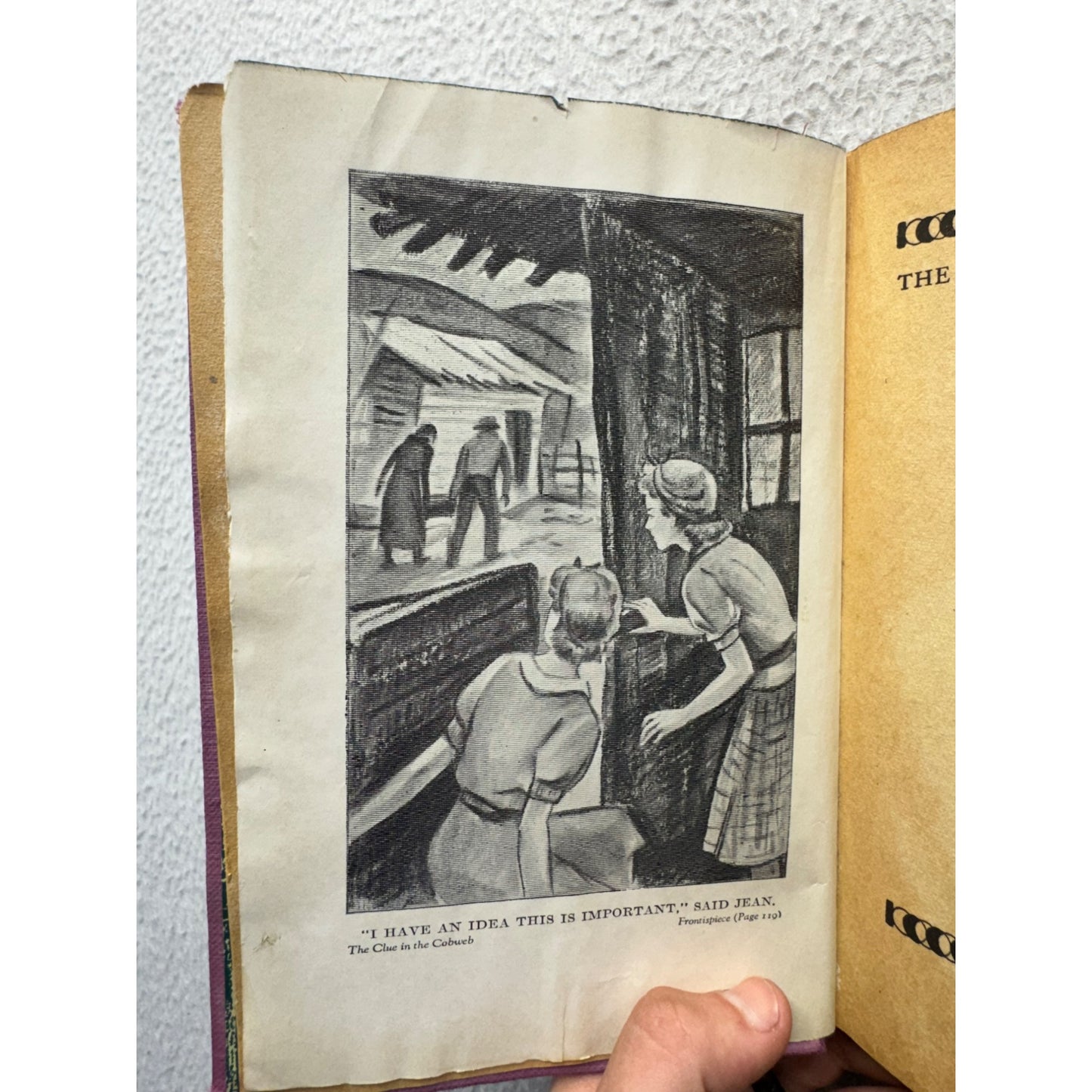 The Clue In The Cobweb By Carolyn Keene Hardcover Vintage Grosset & Dunlap #9909