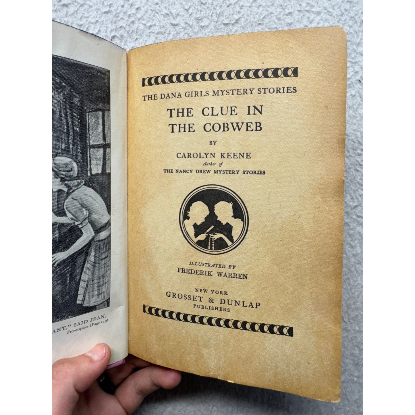 The Clue In The Cobweb By Carolyn Keene Hardcover Vintage Grosset & Dunlap #9909