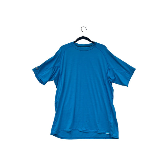 NRS Mens XL UPF 50+ Sun Protection Blue Short Sleeve Moisture-Wicking T-Shirt #8871