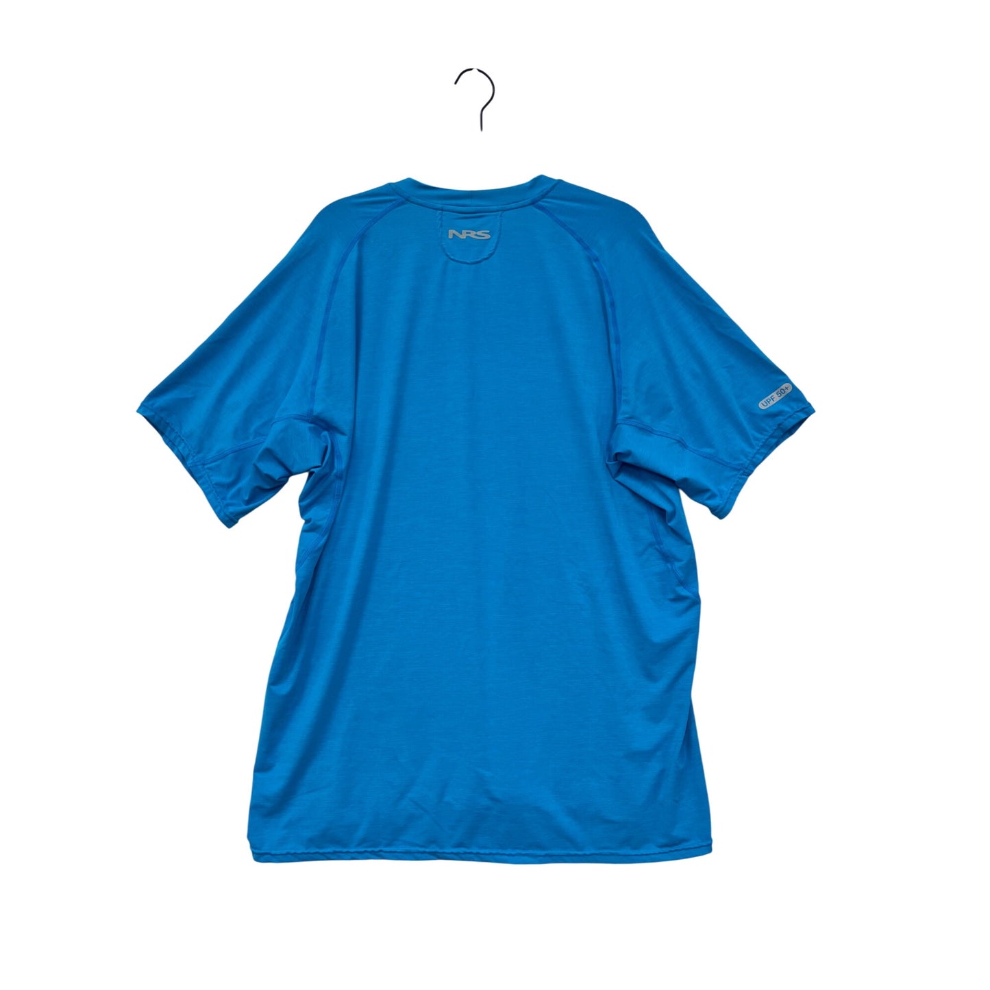 NRS Mens XL UPF 50+ Sun Protection Blue Short Sleeve Moisture-Wicking T-Shirt #8871