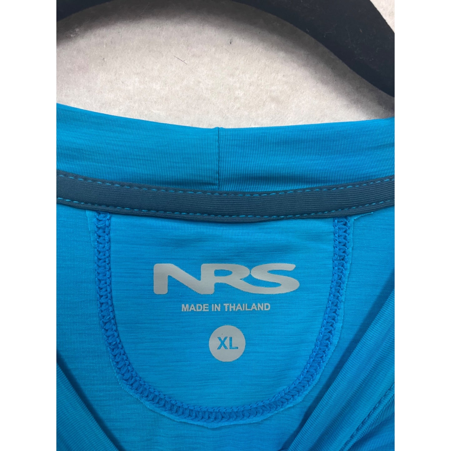 NRS Mens XL UPF 50+ Sun Protection Blue Short Sleeve Moisture-Wicking T-Shirt #8871