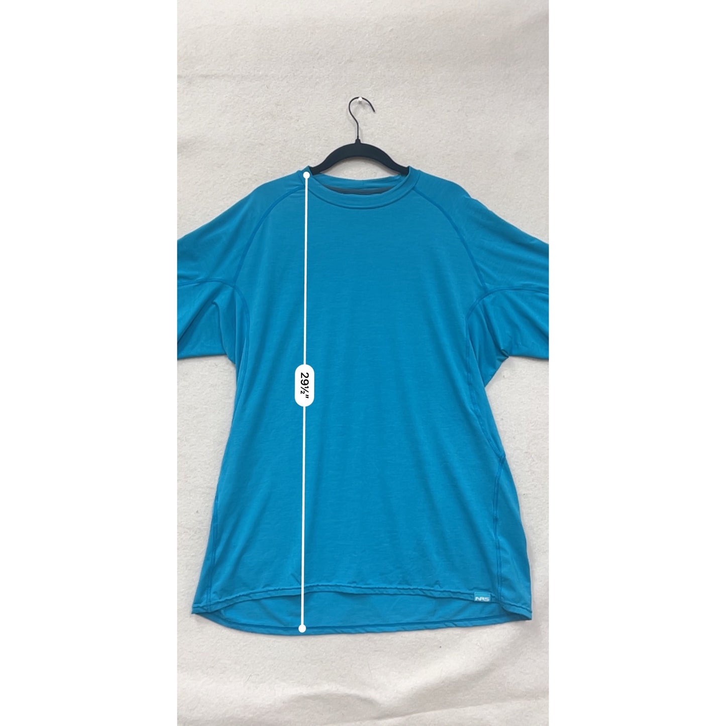 NRS Mens XL UPF 50+ Sun Protection Blue Short Sleeve Moisture-Wicking T-Shirt #8871