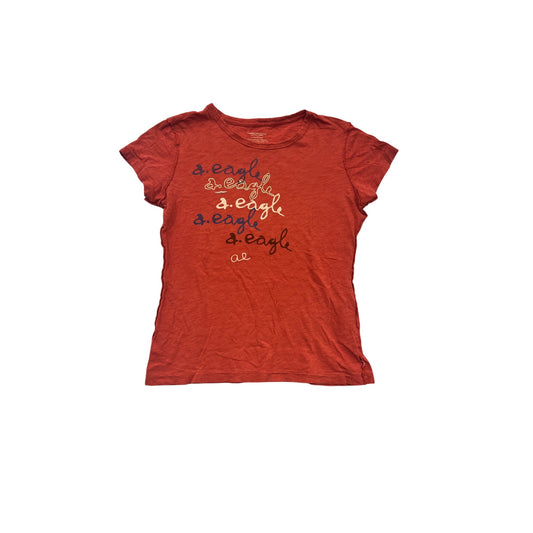 American Eagle Outfitters Red Graphic Tee S #642A
