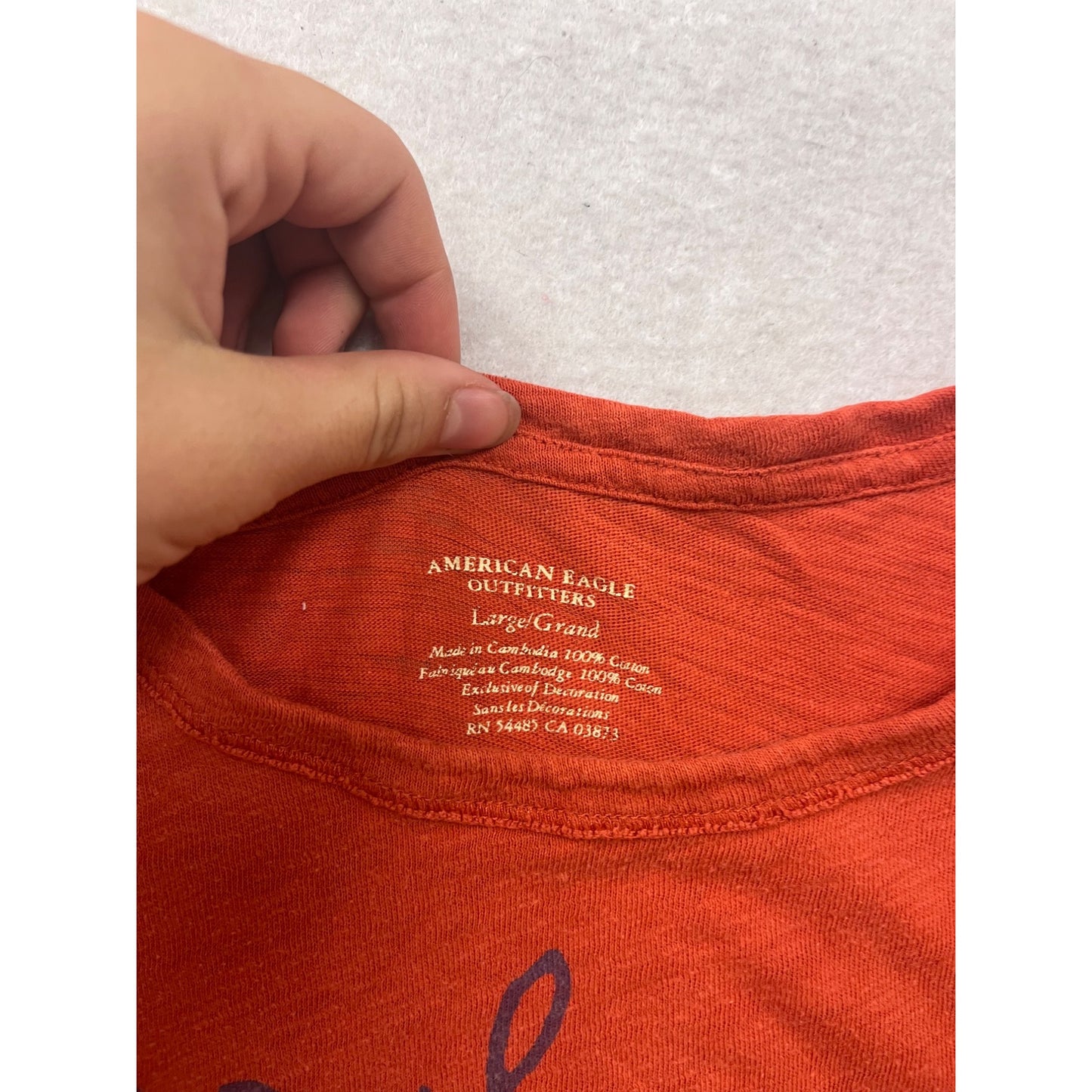 American Eagle Outfitters Red Graphic Tee S #642A