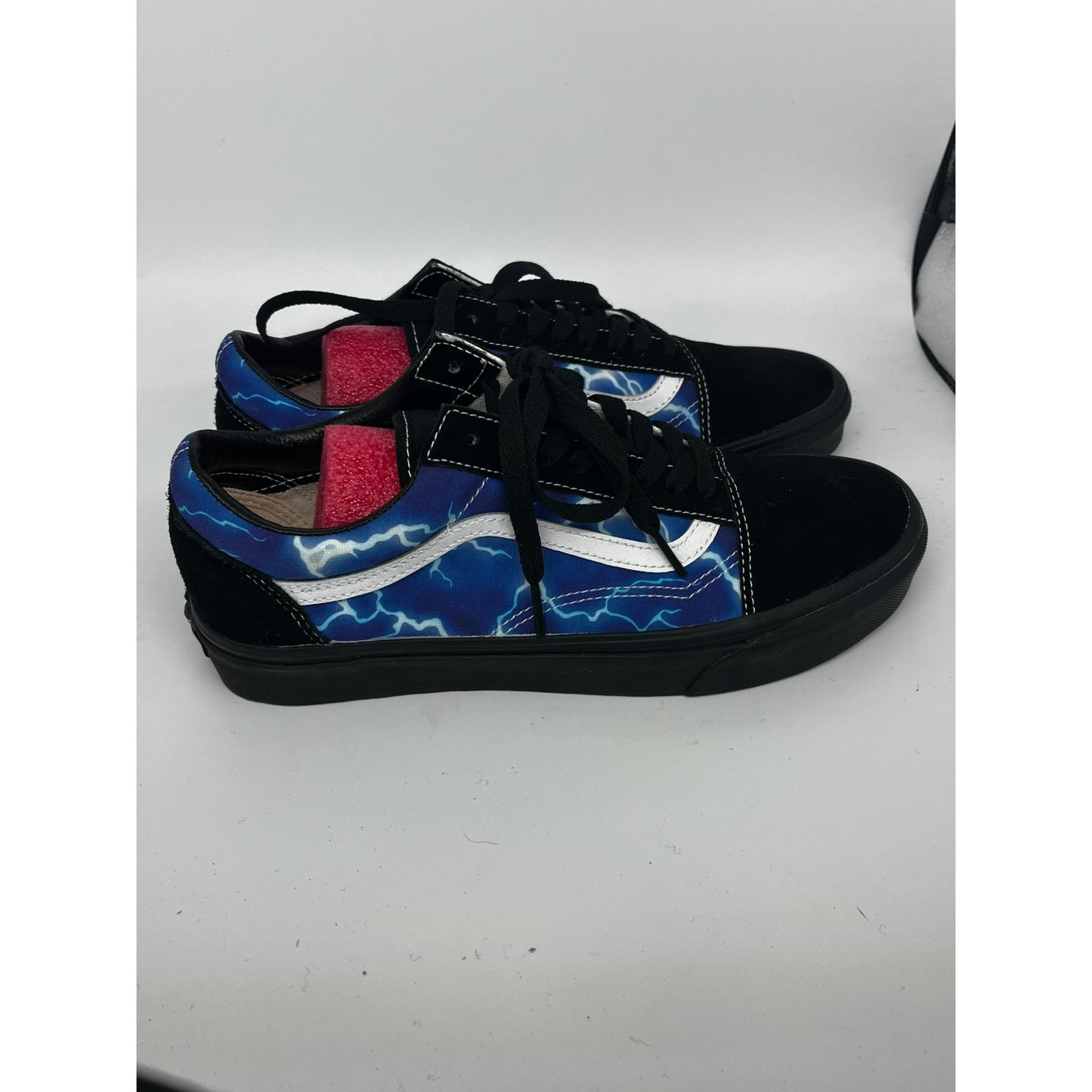 Men’s Lightning Print Low-Top Vans #2538