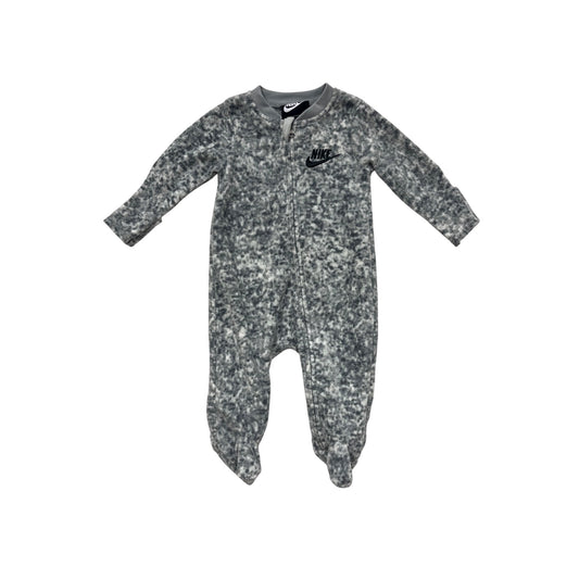 Nike Baby 3M Gray Marbled Zipper Romper #8842