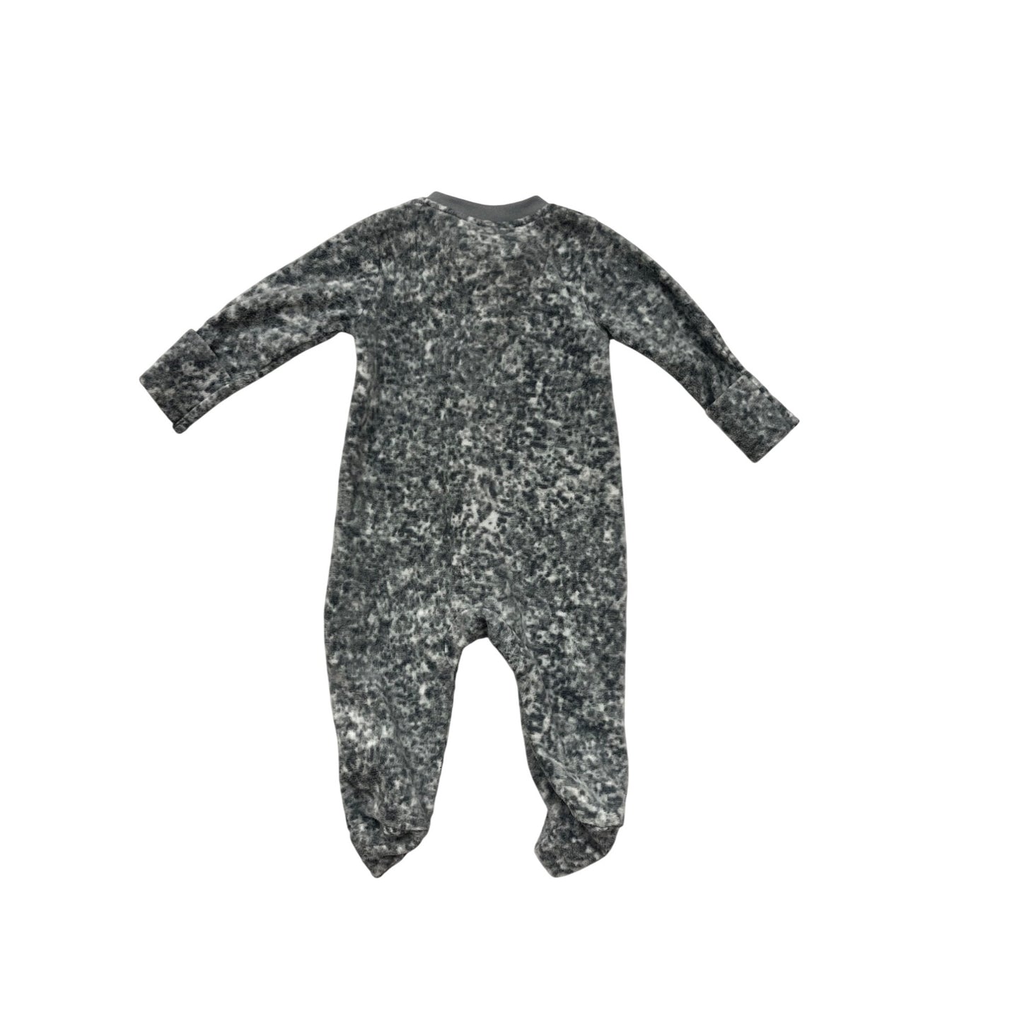 Nike Baby 3M Gray Marbled Zipper Romper #8842