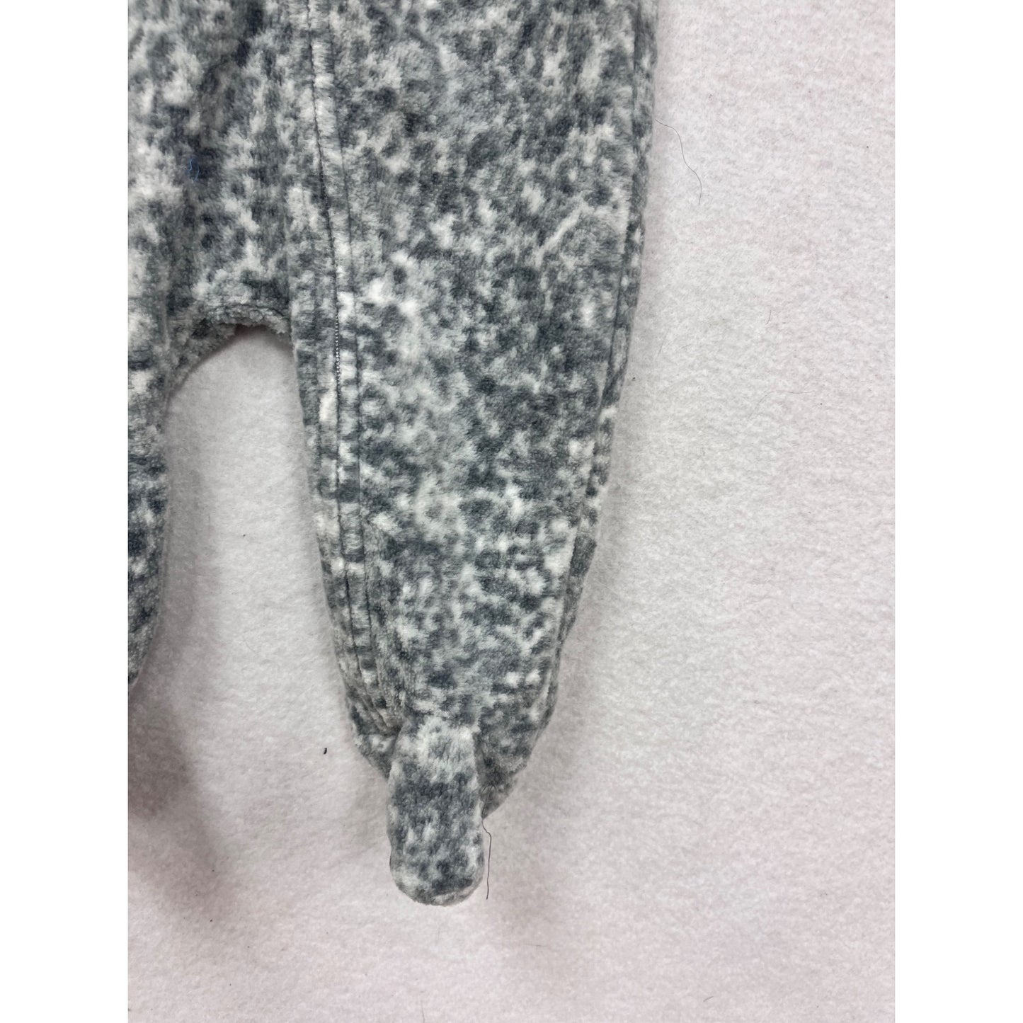Nike Baby 3M Gray Marbled Zipper Romper #8842