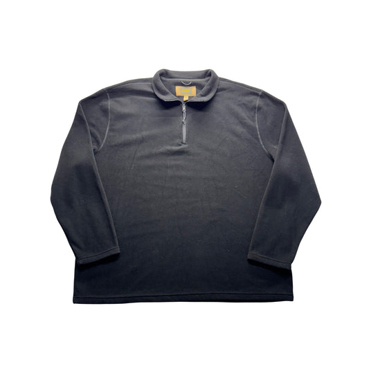 The Foundry Supply Co. Black 1/4 Zip Fleece Pullover 3XLT Mens Size 9424