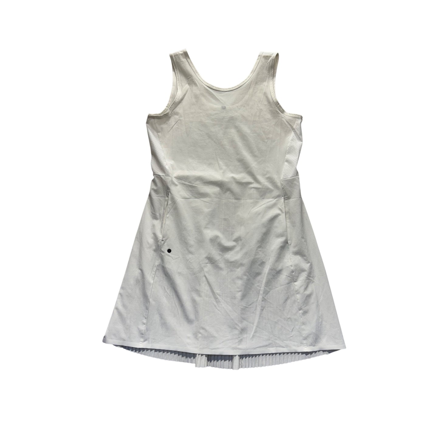 Nike White Dri-Fit Sleeveless Tennis Dress W/ & Pockets L #9322