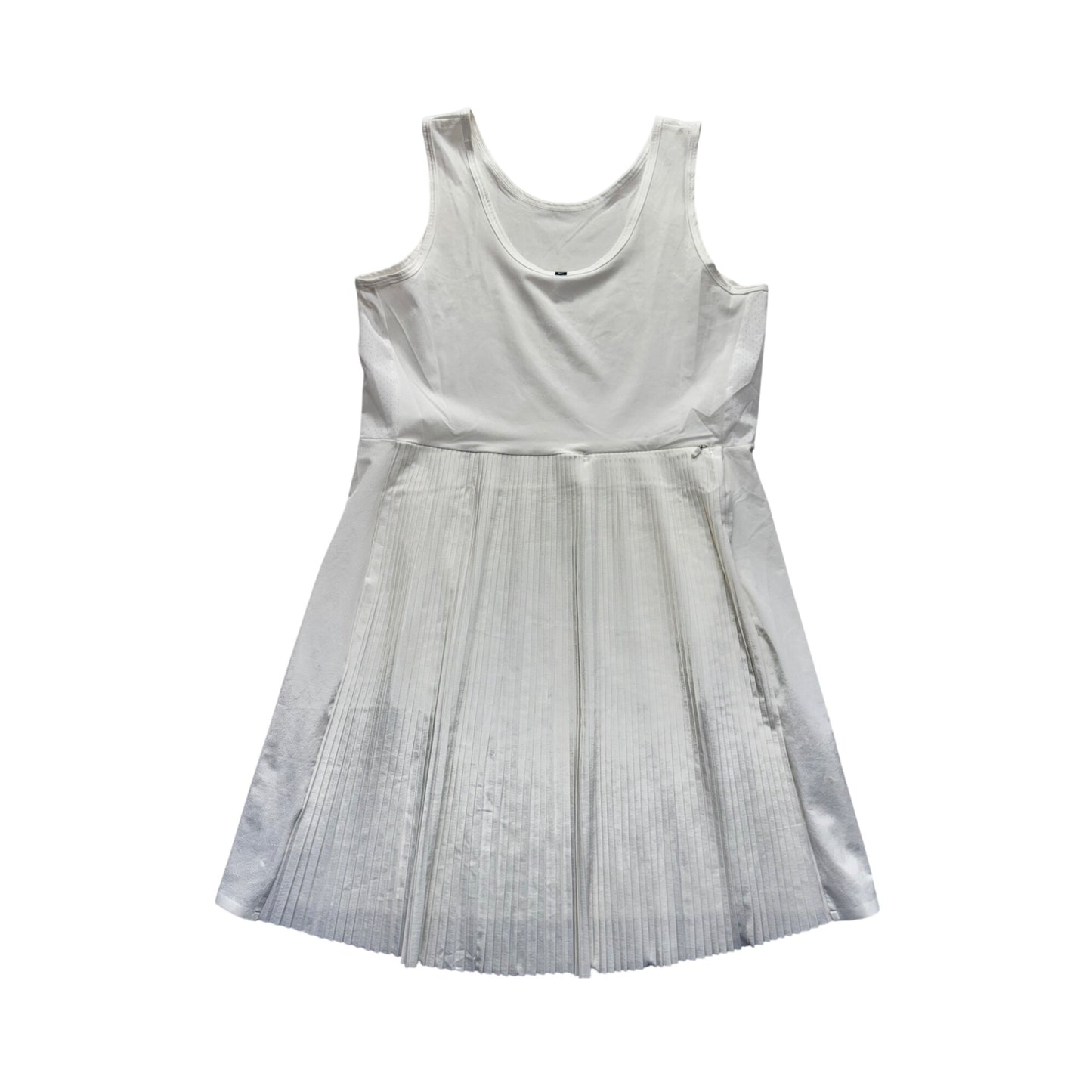 Nike White Dri-Fit Sleeveless Tennis Dress W/ & Pockets L #9322