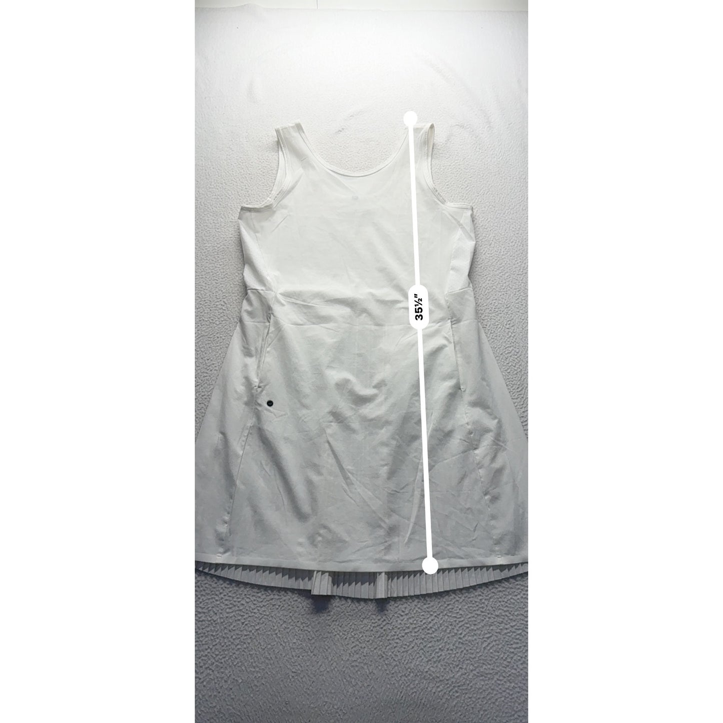 Nike White Dri-Fit Sleeveless Tennis Dress W/ & Pockets L #9322