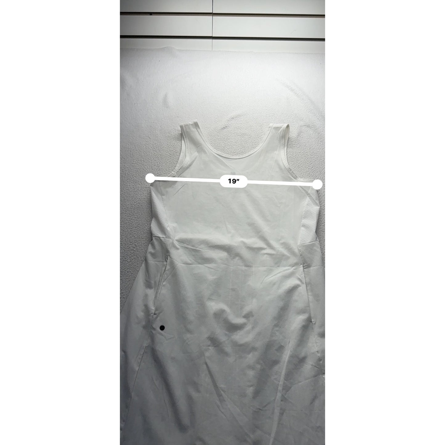 Nike White Dri-Fit Sleeveless Tennis Dress W/ & Pockets L #9322