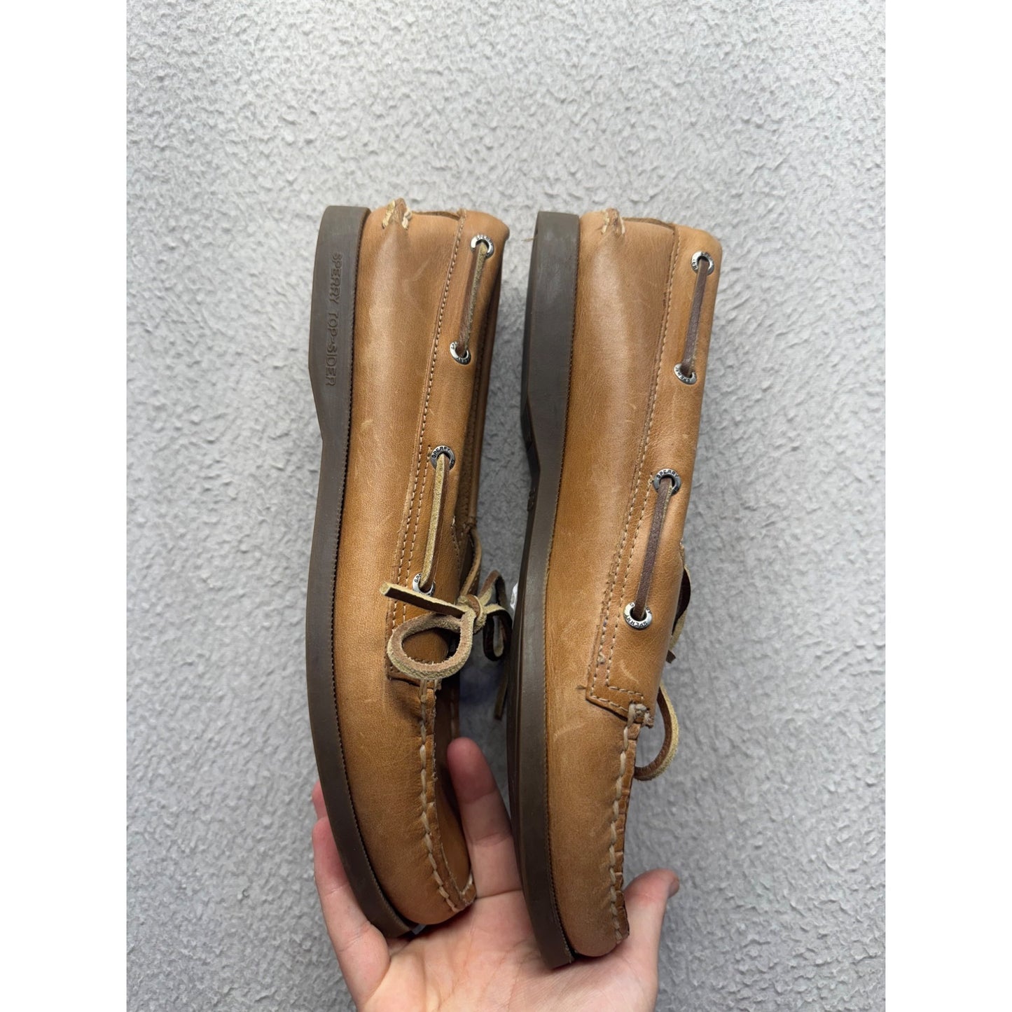 Sperry Top-Sider Women's Tan Leather Boat Shoes Size 9 #346B