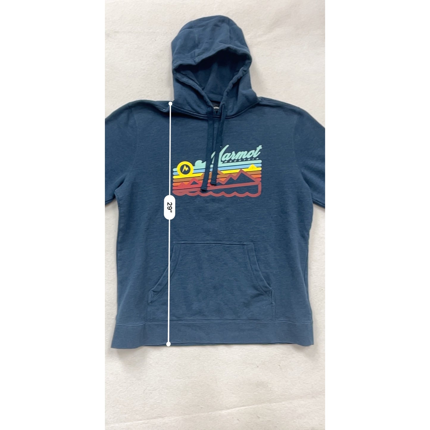 Marmot Mountain Hoodie XL Navy Pullover #284A