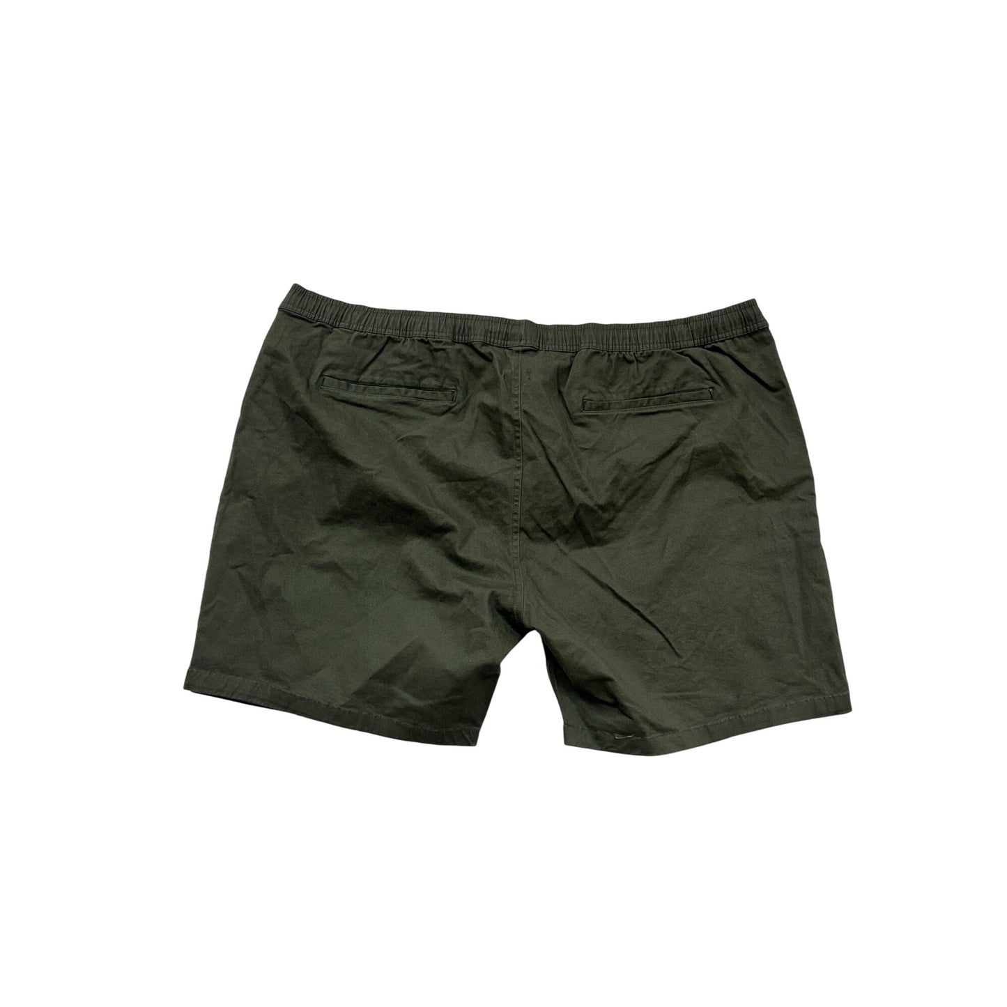 Johnny Bigg Mens Olive Green Elastic Waist Shorts Size 46 #785A