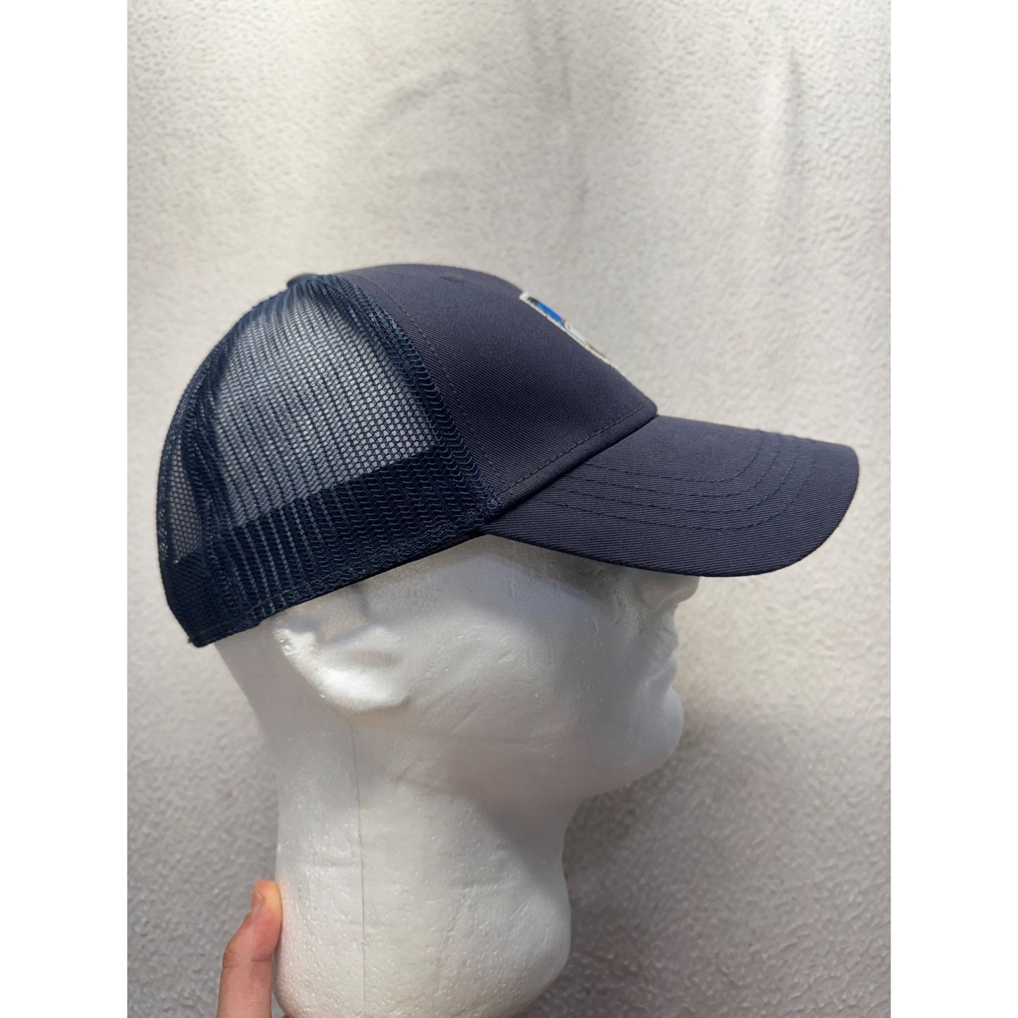 Kühl Navy Trucker Hat With Mountain Logo & Mesh Back Adjustable Snap #9854