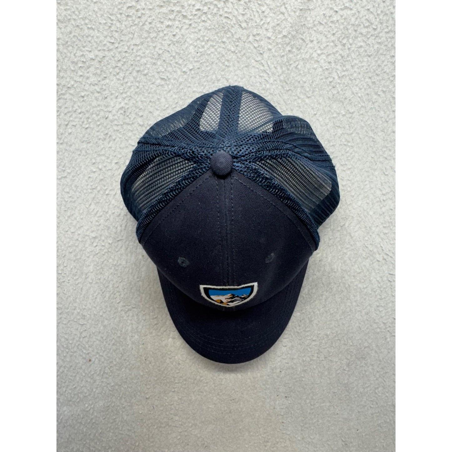 Kühl Navy Trucker Hat With Mountain Logo & Mesh Back Adjustable Snap #9854