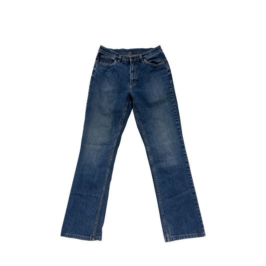 L.L.Bean Womens 10T Straight-Leg Blue Denim Jeans #8053
