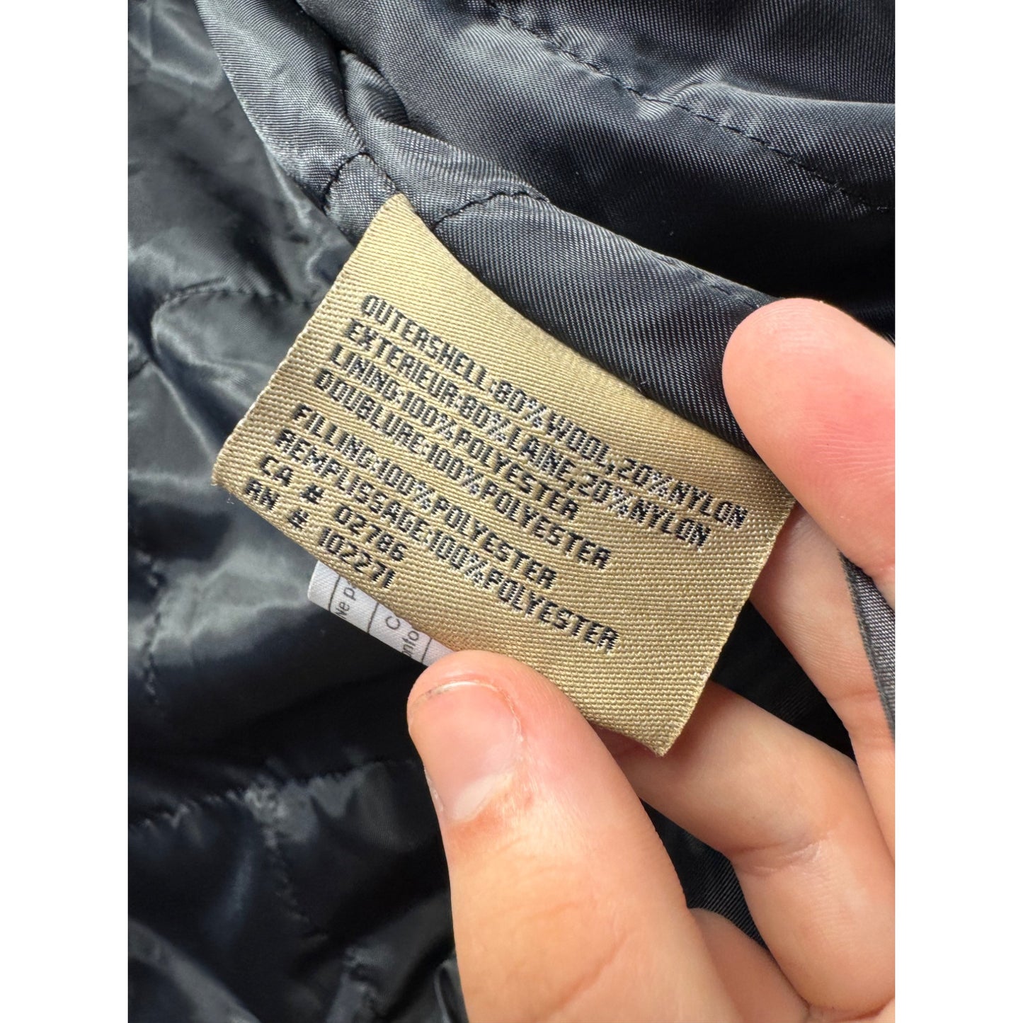 Columbia Wool Blend Bomber Jacket L/G Gray Zipper Front With Pockets #333B