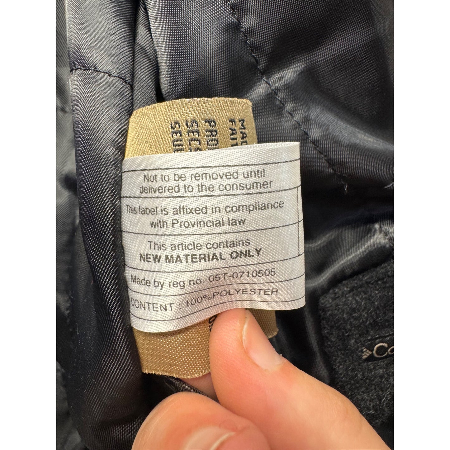 Columbia Wool Blend Bomber Jacket L/G Gray Zipper Front With Pockets #333B