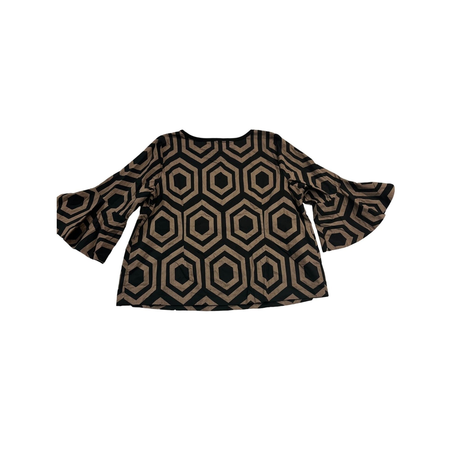Women’s NWT HEIDI DAUS Bell Sleeve Top #2515